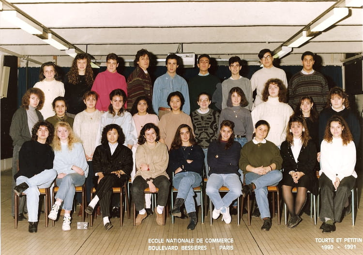 Photo de classe BTS compta 1ere année TSC1D de 1990, ECOLE NATIONALE DE ...