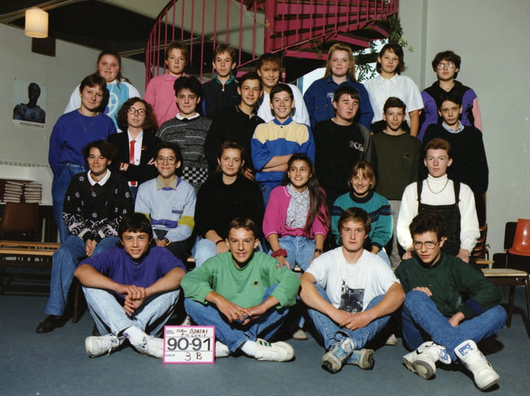 Photo de classe Photo classe anee 90/91 de 1990, COLLEGE PIERRE ET ...