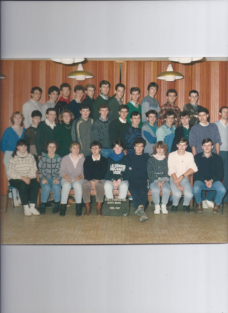 Photo de classe B.T.S 1 de 1986, Ecole D'agriculture De Sainte Maure