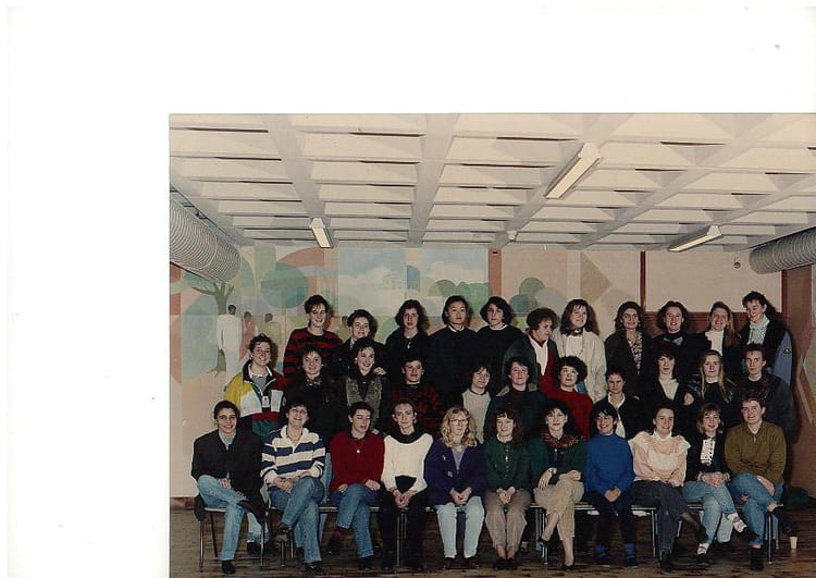 Photo de classe 1 4 TSSB de 1989, Lycée La Martinière Duchère Copains d