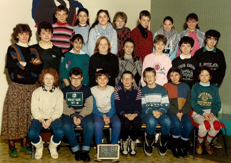 Photo de classe 5 ième C de 1987, Collège Guillaume De Lorris - Copains