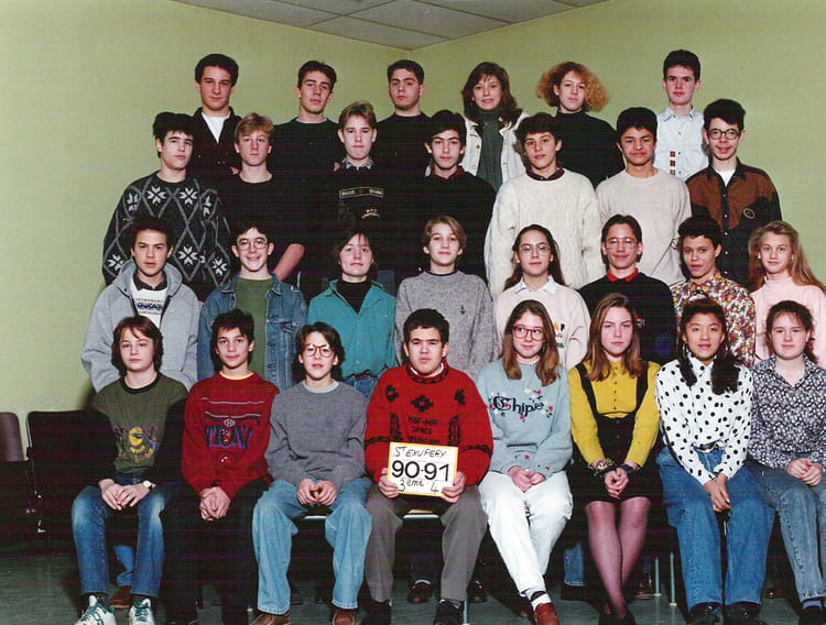 Photo de classe 3ème - Année 1990-1991 de 1990, Collège Saint-exupéry ...
