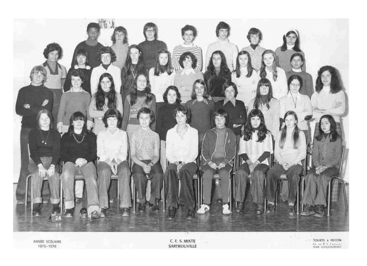 Photo de classe 4ème de 1975, Collège Colette Copains d'avant