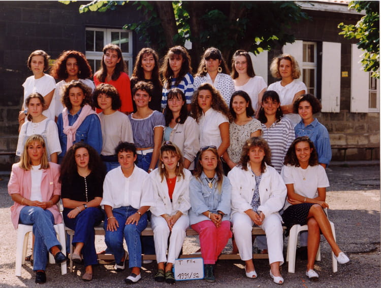 Photo de classe Terminale F8 1991-92 de 1991, BTS STE MARIE DE LA ...