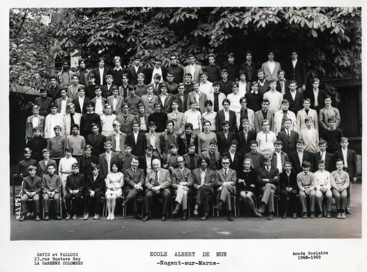 Photo de classe Albert de Mun Nogent sur Marne de 1969, Lycée Albert De Mun Copains d'avant Photo de classe Albert de Mun Nogent sur Marne de 1969, Lycée Albert De Mun Copains d'avant