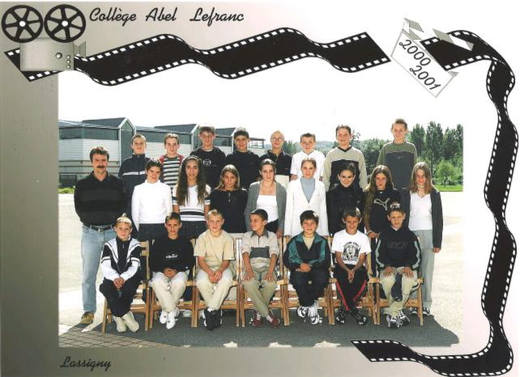 Photo de classe 5èmeA de 2000, COLLEGE ABEL LEFRANC Copains d'avant