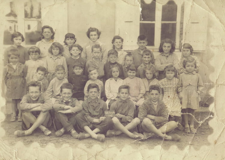Photo de classe Ecole de LELIN de 1956, Ecole Primaire (Lelin Lapujolle