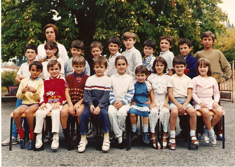 Photo de classe CP/CE1/CE2/CM1/CM2 de 1986, Ecole Primaire D'allez Et