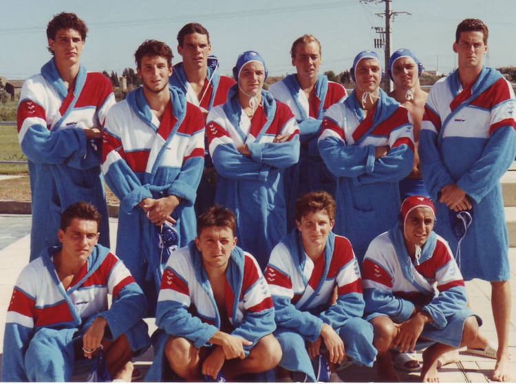 Photo de classe WATER POLO de 1989, EQUIPE DE FRANCE WATER POLO
