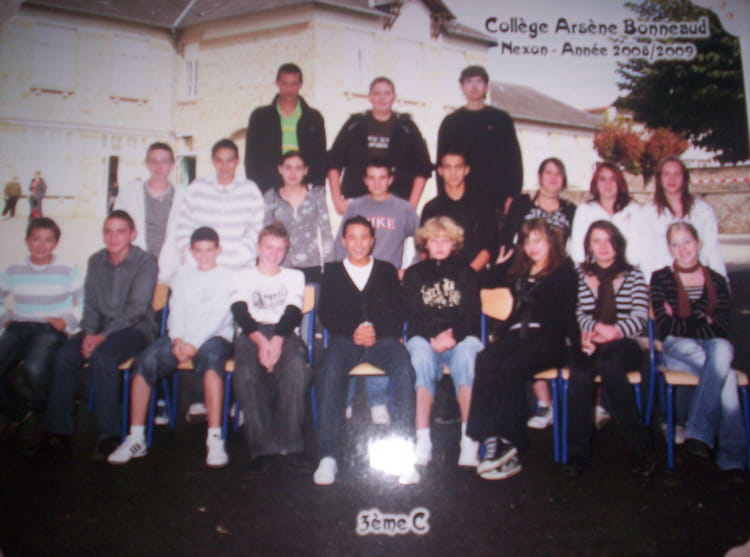 Photo de classe 3 emeC de 2008, Collège Arsène Bonneaud Copains d'avant