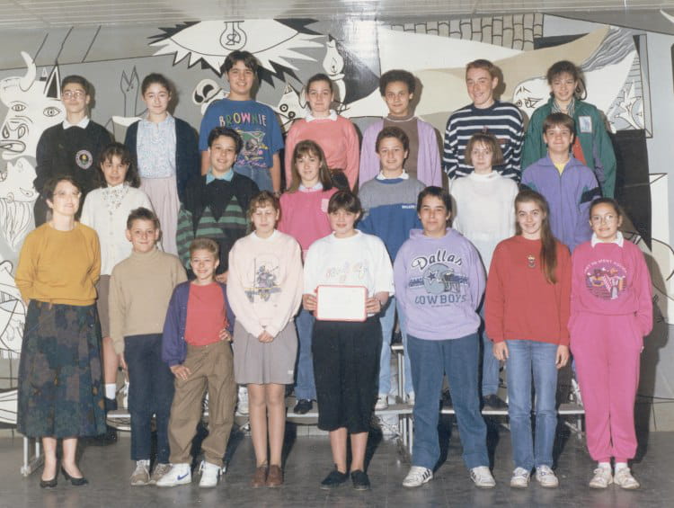 Photo de classe Année scolaire 1990 - 1991 de 1990, Collège Guy De ...