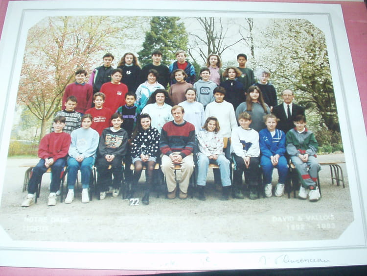Photo de classe 4e de 1992, Collège Notre Dame - Copains d'avant