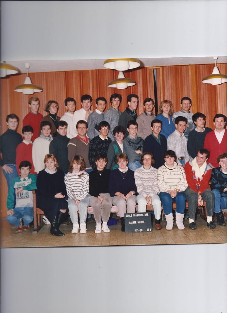 Photo de classe B.T.S 2 de 1986, Ecole D'agriculture De Sainte Maure