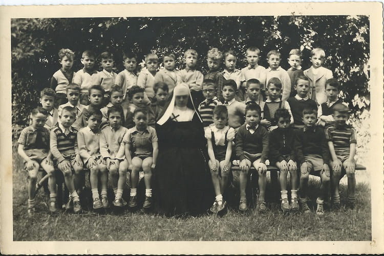 Photo de classe Saint François Xavier Vannes de 1954, Lycée Saint