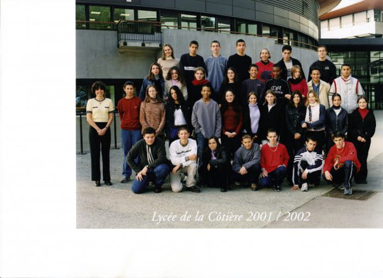 Photo de classe Seconde option SES de 2001, Lycée De La Côtière