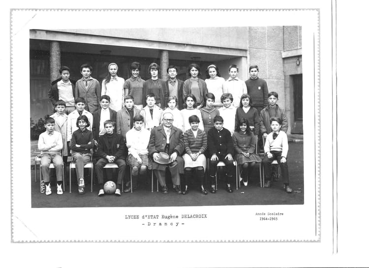 Photo de classe 5eM5 de 1964, Lycée Eugène Delacroix Copains d'avant