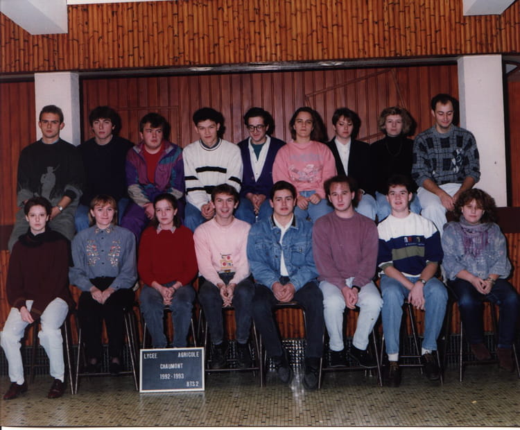 Photo de classe BTS 2 PA 1992-1993 de 1992, Lycée Agricole - Copains d ...