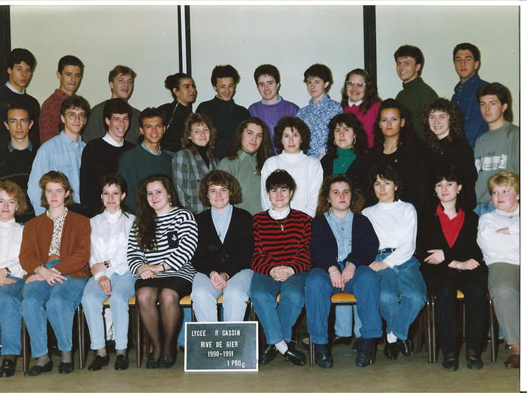 Photo de classe 1 PRO C de 1990, Lycée Professionnel René Cassin ...