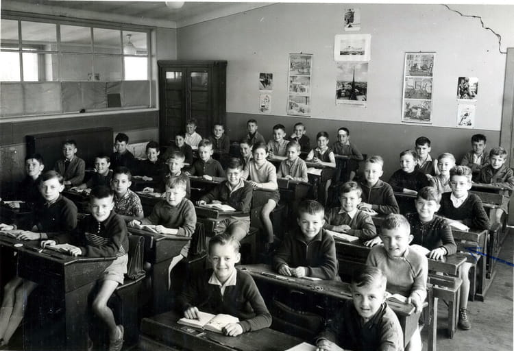 Photo de classe CM1 Ecole Ste Agathe FLORANGE de 1959, ECOLE SAINTE