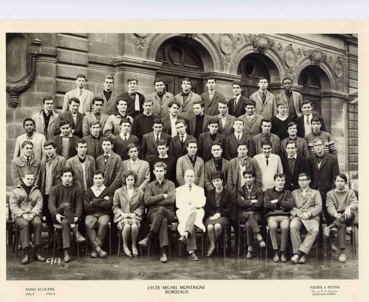 Photo de classe Math Sup 1963-1964 de 1964, Lycée Michel Montaigne ...