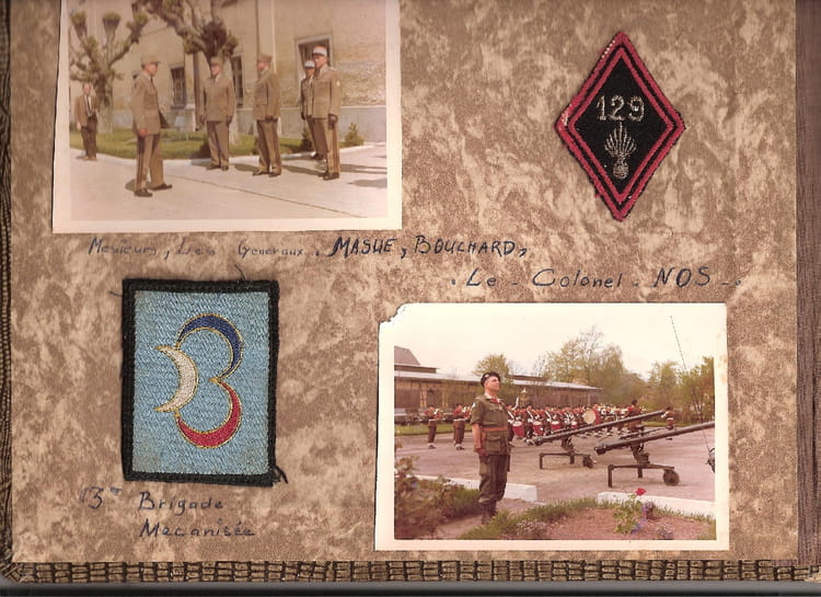 Photo de classe Colonel Nos de 1966, 129ème Régiment D'infanterie