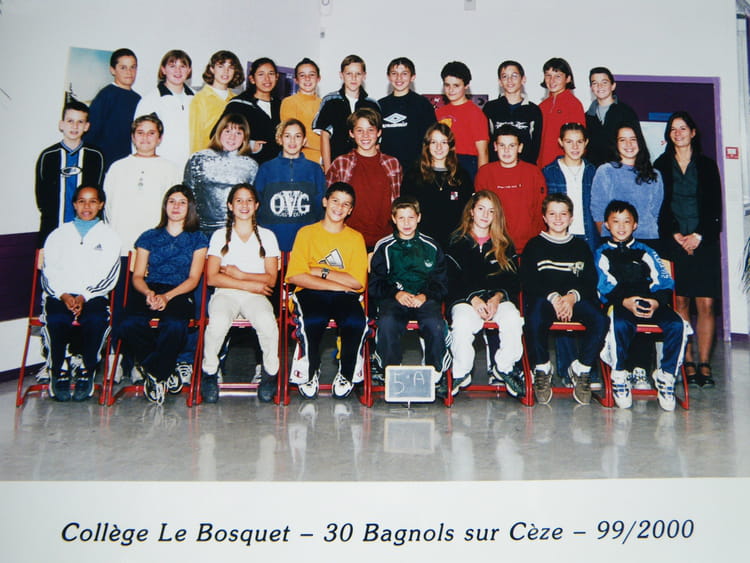 Photo de classe 5ème A de 2000, Collège Du Bosquet Copains d