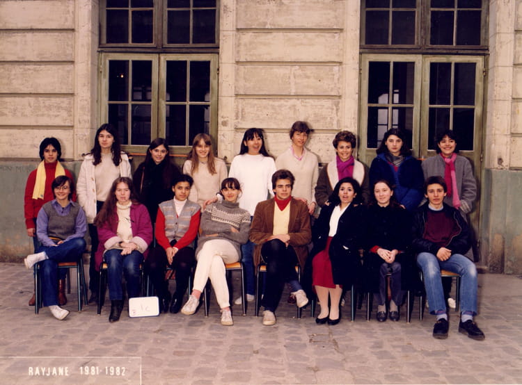 Photo de classe 1ère C de 1981, Lycée Sophie Germain Copains d'avant