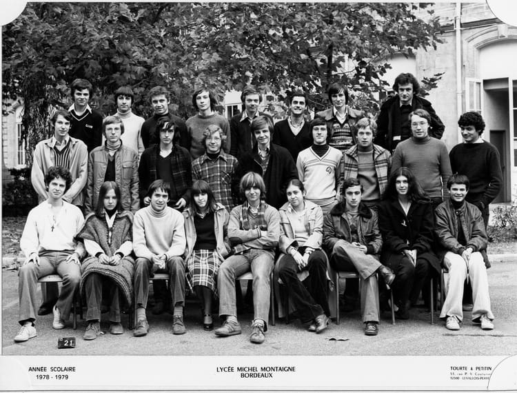 Photo de classe Terminale C 2 de 1978, Lycée Michel Montaigne - Copains ...