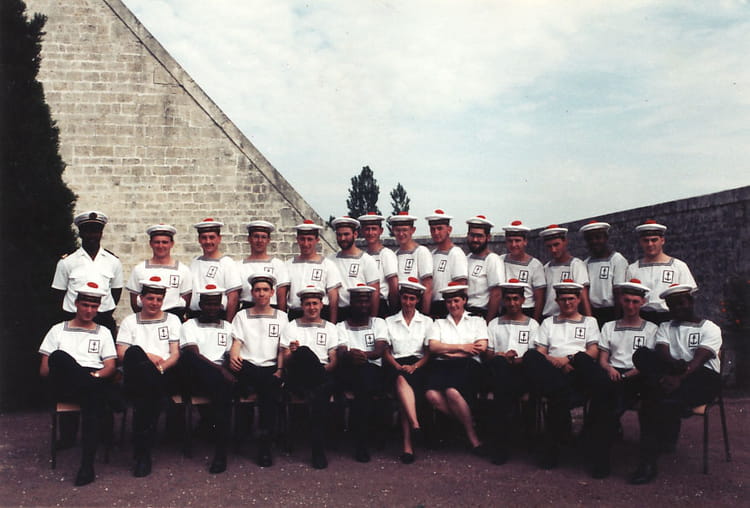 Insigne Original Marine Nationale Ecole Des Commis Fourriers Secrétaires - Augis France N°2