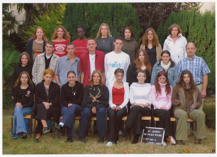 Photo de classe 1er stt aac de 2004, Lycée Saint-joseph - Copains d'avant