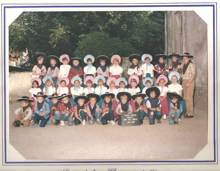Photo de classe Grande section maternelle 1ere annee de 1985, Ecole