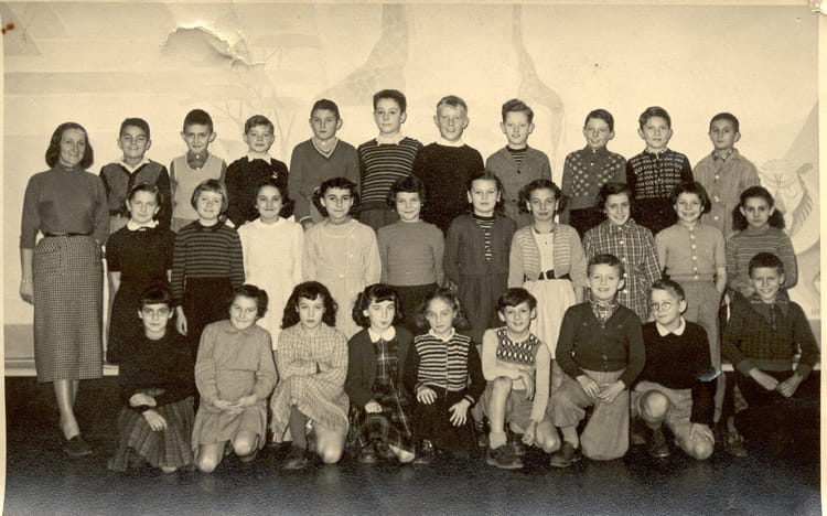 Photo de classe CE2 Ecole Jeanbon SaintAndré Mayence de 1953, Ecole
