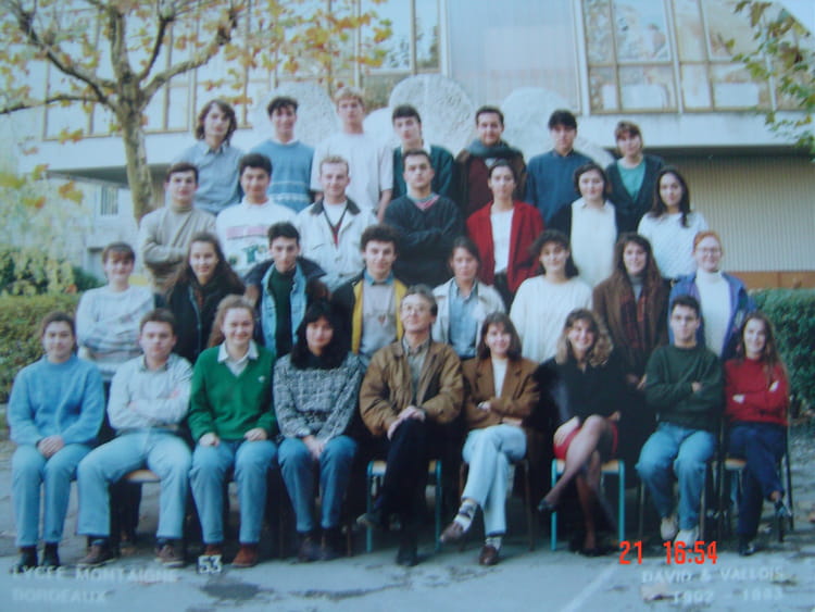 Photo de classe Bio Maths spe de 1992, Lycée Michel Montaigne - Copains ...