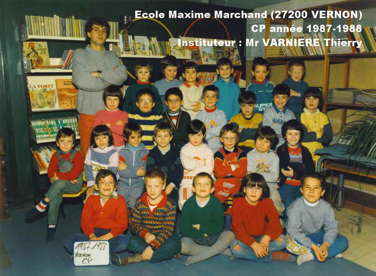 Photo de classe CP de 1987, ECOLE MAXIME MARCHAND Copains d'avant