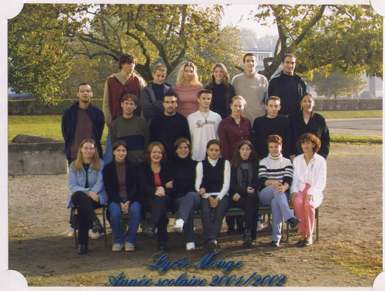 Photo de classe BTS Force de vente 2000-2002 de 2001, Lycée Monge ...