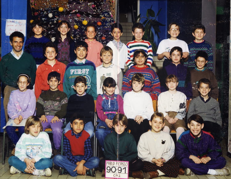 Photo de classe CM2 1990-1991 Mr Schlick de 1990, Ecole Pablo Picasso ...