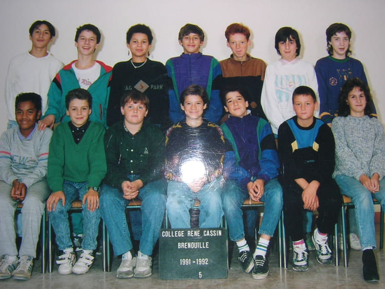 Photo de classe 5° de 1991, Collège René Cassin - Copains d'avant