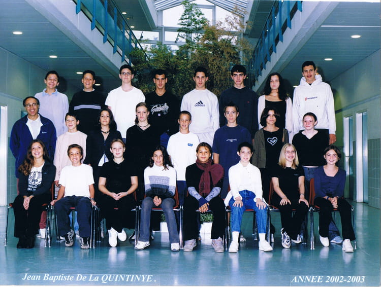 Photo de classe 3ème5 de 2002, Collège Jean-baptiste De La Quintinye