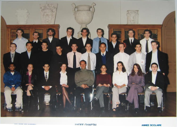 Photo de classe Terminale S4 de 2001, Lycée Chaptal Copains d'avant
