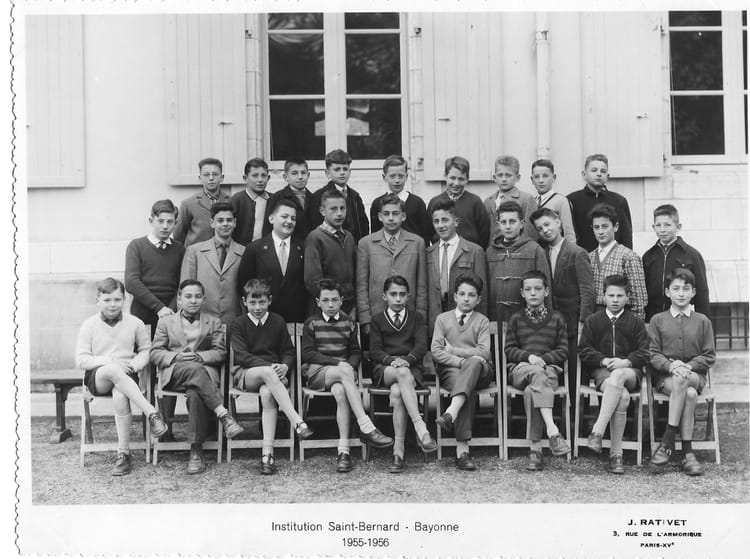 Photo de classe Institution St Bernard 19551956 de 1955, Collège Saint