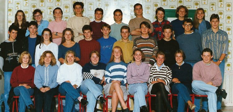 Photo de classe 1èreS4 de 1993, Lycée Michel Anguier - Copains d'avant