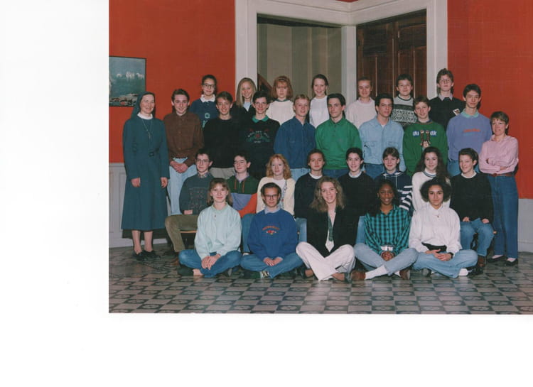 Photo de classe 3e 1 de 1991, Collège Sainteclotilde Copains d'avant