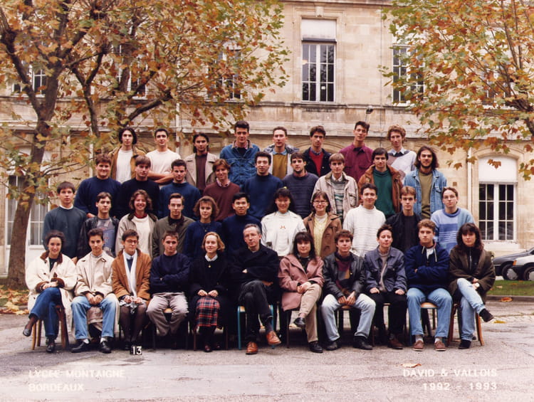 Photo de classe XP1 1992-1993 de 1993, Lycée Michel Montaigne - Copains ...