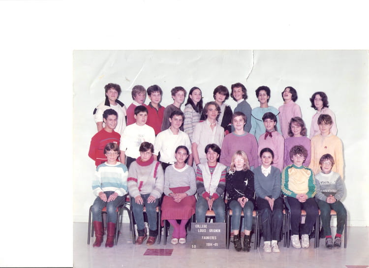Photo de classe 5emeD louis grignon de 1985, Collège Louis Grignon
