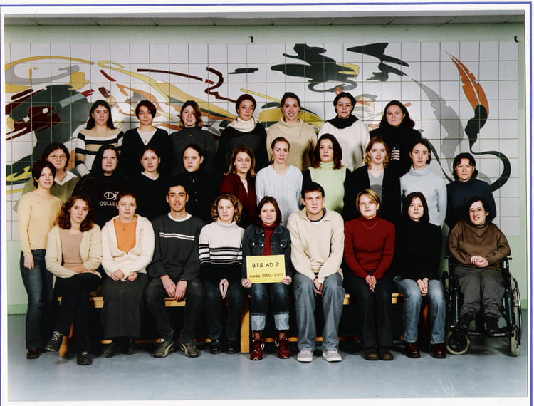 Photo de classe BTS AD 2 de 2002, Lycée Bertrand D'argentré - Copains d ...