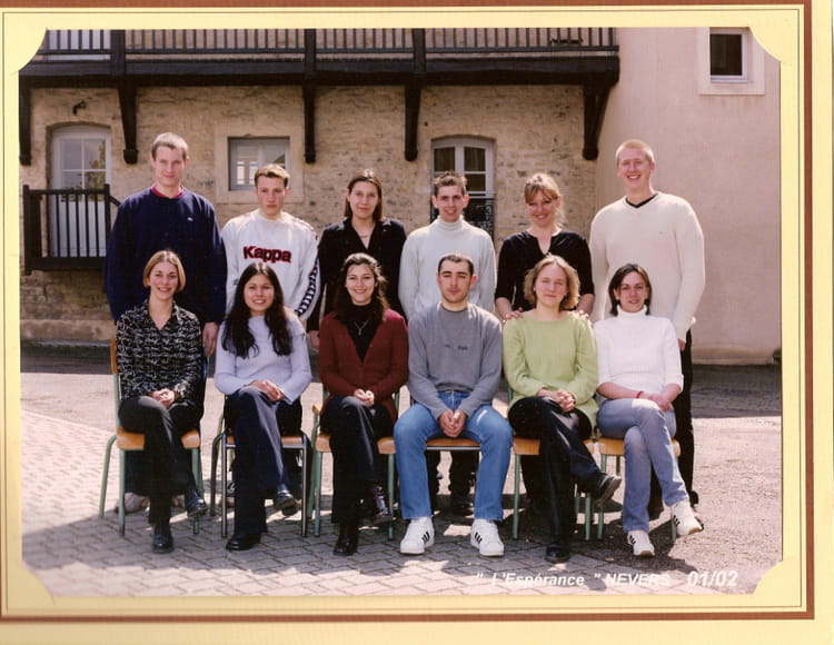 Photo de classe Bts action co dernière année de 2002, Lycée L'esperance ...
