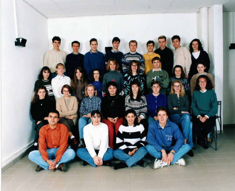 Photo de classe 1TSC - 1ère année BTS compta de 1992, Lycée René Cassin ...