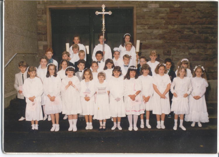 Photo de classe Petite communion Strasbourg neudorf 1987 de 1987, ECOLE