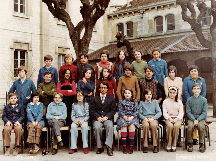 Photo De Classe 5eme 7 AVEC Mr COQUILLE De 1972 Coll ge Montpezat 