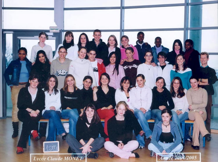 Photo de classe 2004 - 2005 1 STT 1 de 2004, Lycée Claude Monet ...